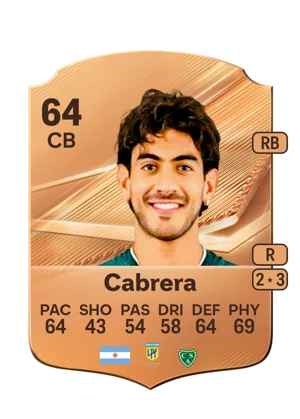 Cabrera - 64 - Rare EA FC 27 card