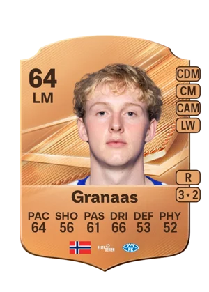 Granaas - 64 - Rare EA FC 27 card