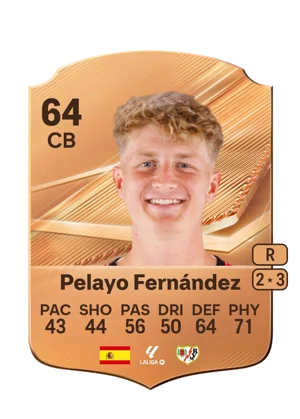 Pelayo Fernández - 64 - Rare EA FC 27 card