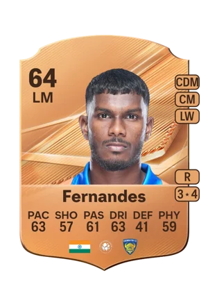 Fernandes - 64 - Rare EA FC 27 card