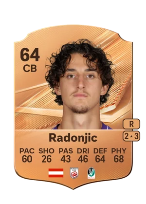Radonjic - 64 - Rare EA FC 27 card