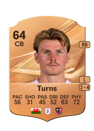 Turns - 64 - Rare EA FC 27 card