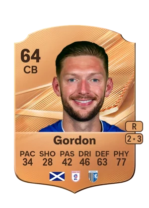 Gordon - 64 - Rare EA FC 27 card