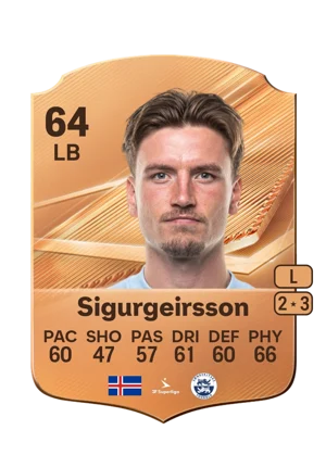 Sigurgeirsson - 64 - Rare EA FC 27 card