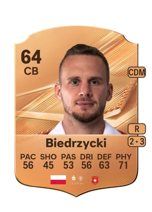 Biedrzycki - 64 - Rare EA FC 27 card