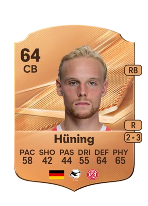 Hüning - 64 - Rare EA FC 27 card