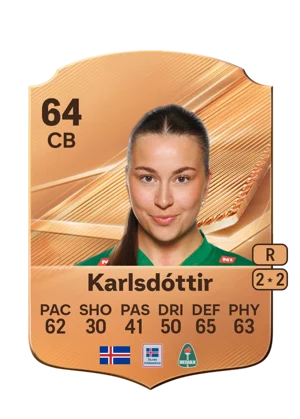 Karlsdóttir - 64 - Rare EA FC 27 card