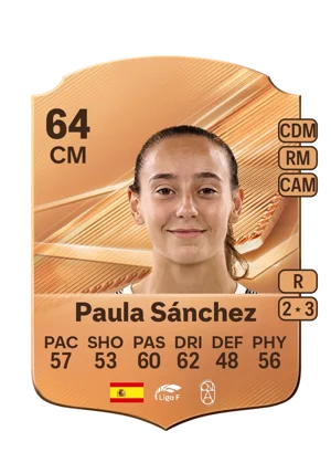Paula Sánchez - 64 - Rare EA FC 27 card