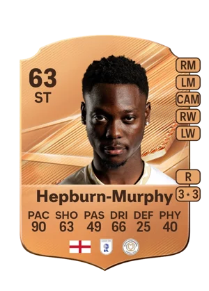 Hepburn-Murphy - 63 - Rare EA FC 27 card