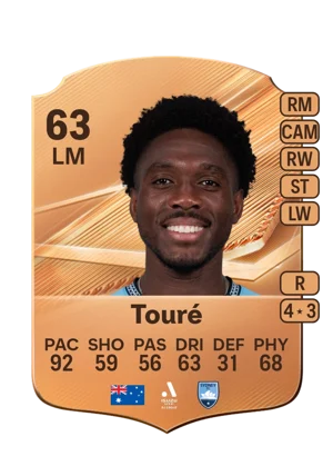 Touré - 63 - Rare EA FC 27 card