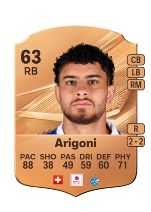 Arigoni - 63 - Rare EA FC 27 card