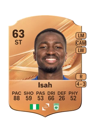 Isah - 63 - Rare EA FC 27 card