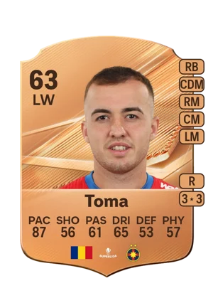 Toma - 63 - Rare EA FC 27 card