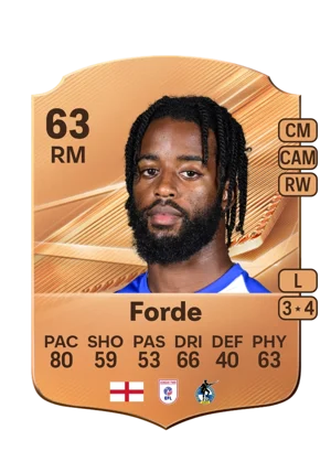 Forde - 63 - Rare EA FC 27 card