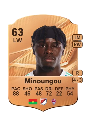 Minoungou - 63 - Rare EA FC 27 card