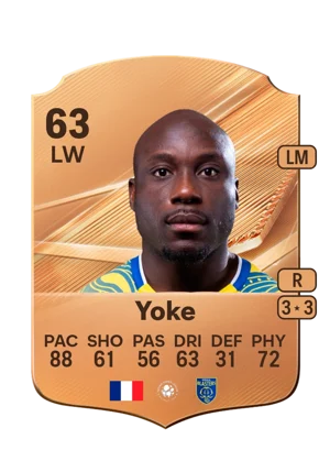 Yoke - 63 - Rare EA FC 27 card