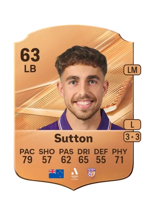 Sutton - 63 - Rare EA FC 27 card