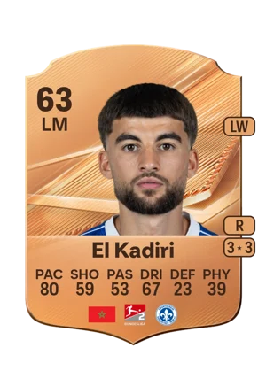 El Kadiri - 63 - Rare EA FC 27 card