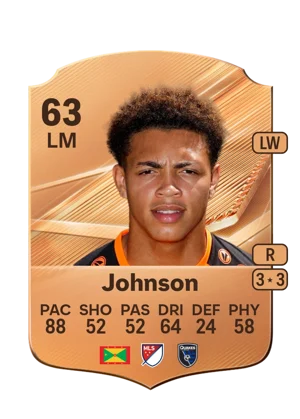 Johnson - 63 - Rare EA FC 27 card