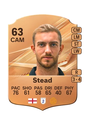 Stead - 63 - Rare EA FC 27 card