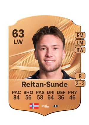 Reitan-Sunde - 63 - Rare EA FC 27 card
