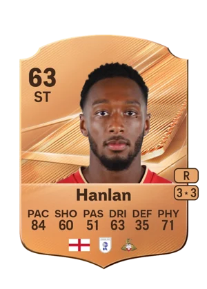 Hanlan - 63 - Rare EA FC 27 card