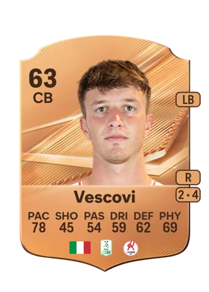 Vescovi - 63 - Rare EA FC 27 card
