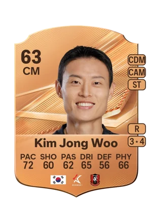 Kim Jong Woo - 63 - Rare EA FC 27 card