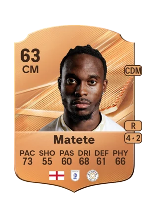 Matete - 63 - Rare EA FC 27 card