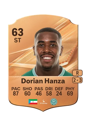 Dorian Hanza - 63 - Rare EA FC 27 card