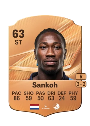 Sankoh - 63 - Rare EA FC 27 card