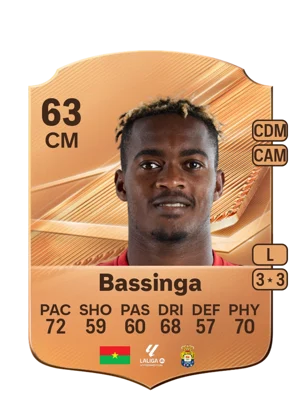 Bassinga - 63 - Rare EA FC 27 card