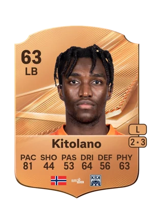 Kitolano - 63 - Rare EA FC 27 card