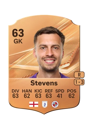 Stevens - 63 - Rare EA FC 27 card