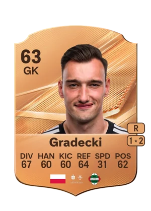 Gradecki - 63 - Rare EA FC 27 card