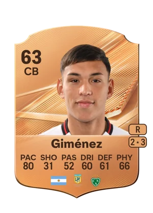 Giménez - 63 - Rare EA FC 27 card