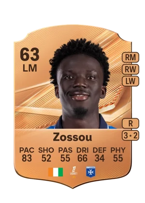 Zossou - 63 - Rare EA FC 27 card