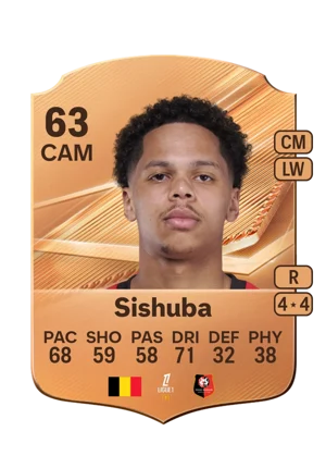 Sishuba - 63 - Rare EA FC 27 card