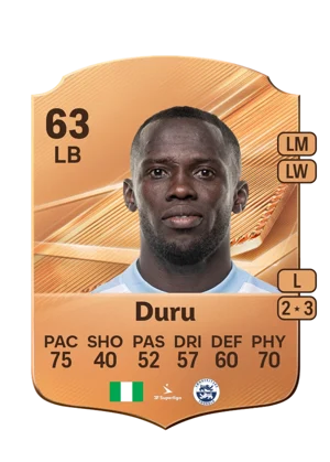 Duru - 63 - Rare EA FC 27 card