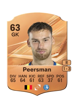 Peersman - 63 - Rare EA FC 27 card