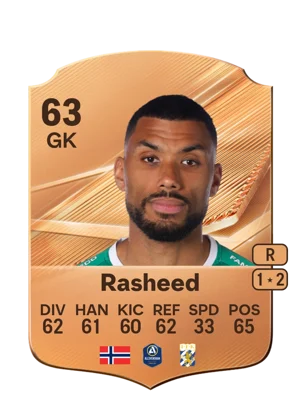 Rasheed - 63 - Rare EA FC 27 card