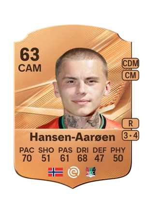 Hansen-Aarøen - 63 - Rare EA FC 27 card