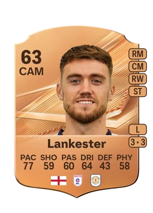 Lankester - 63 - Rare EA FC 27 card