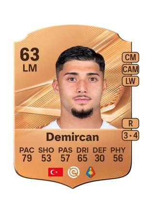 Demircan - 63 - Rare EA FC 27 card