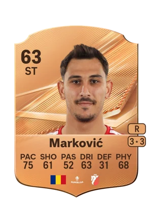 Marković - 63 - Rare EA FC 27 card