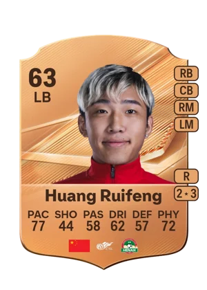 Huang Ruifeng - 63 - Rare EA FC 27 card