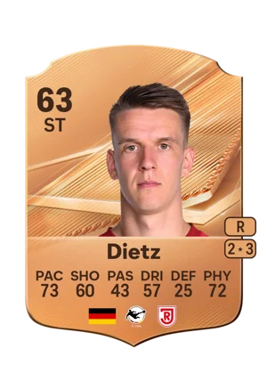 Dietz - 63 - Rare EA FC 27 card