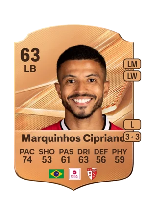 Marquinhos Cipriano - 63 - Rare EA FC 27 card