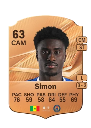 Simon - 63 - Rare EA FC 27 card