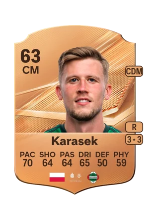 Karasek - 63 - Rare EA FC 27 card